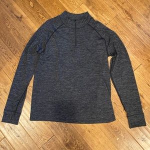 Fabletics Training Day 1-4 Zip Men’s shirt.  Black Heather